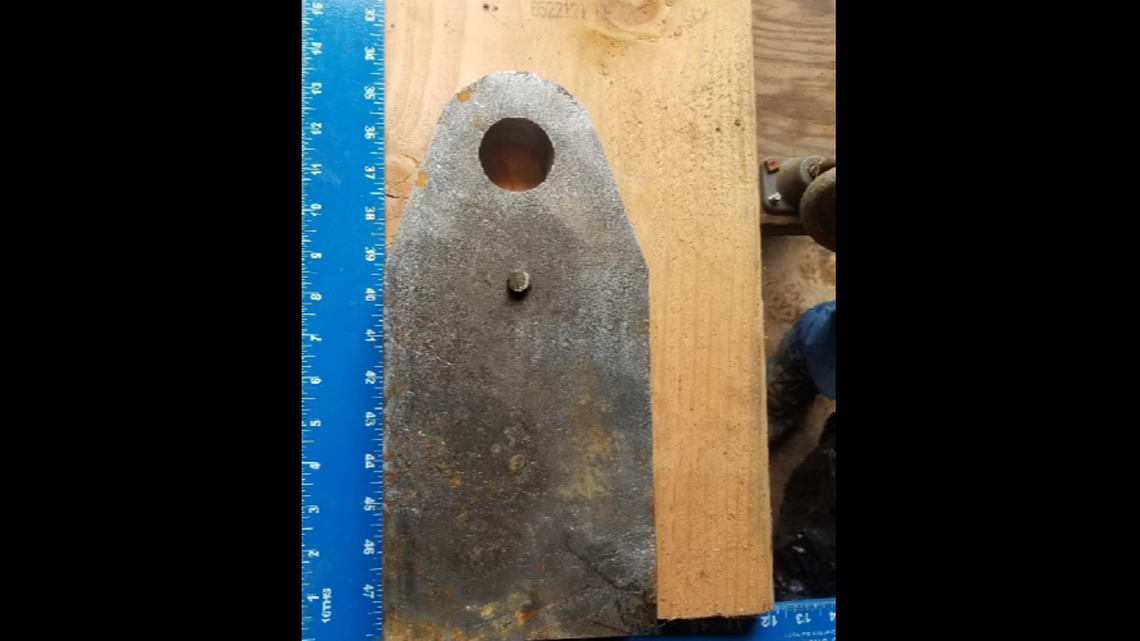 A steel plate pierced a driver’s truck windshield on the Interstate 90 around 3:17 p.m. on April 13, 2022, near Ritzville, Washington, troopers said. The driver died.