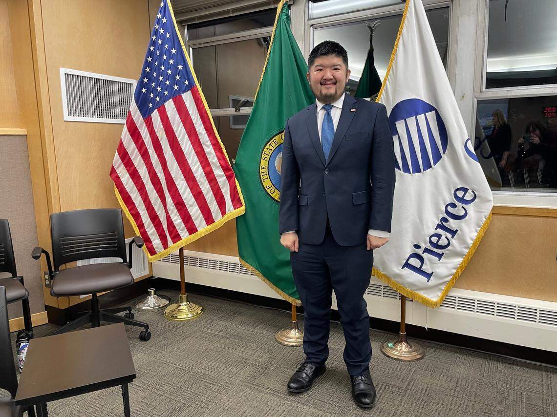 Bryan Yambe was selected to replace Marty Campbell to represent District 5 on the Pierce County Council Tuesday, Jan. 14, 2025.