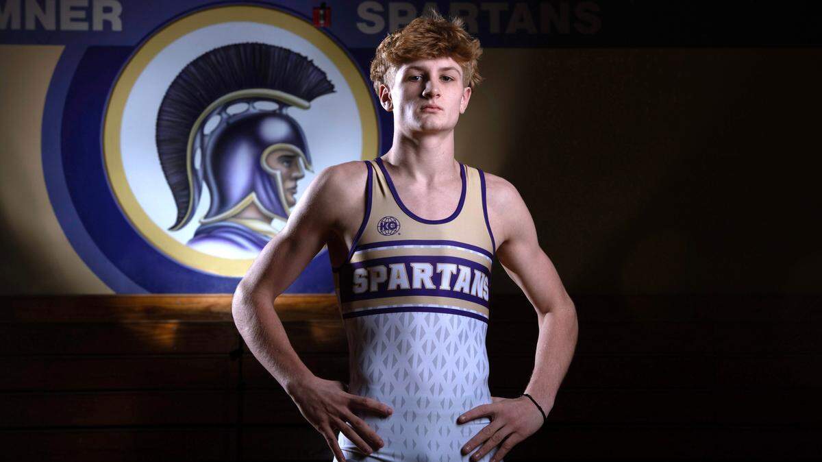Sumner senior wrestler Cody Miller is one of The News Tribunes “Untouchables” going into this weekend’s Mat Classic state wrestling tournament in the Tacoma Dome. Miller is shown at Sumner, Washington, on Tuesday, Feb. 13, 2023.