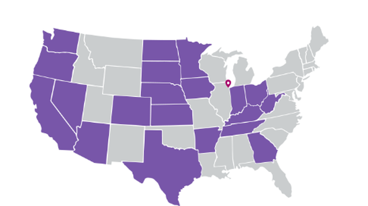 A map on CommonSpirit Health website shows the states where the health care giant has locations. A Washington patient of Virginia Mason Franciscan Health filed a proposed class-action lawsuit in late December over the company’s data breach.
