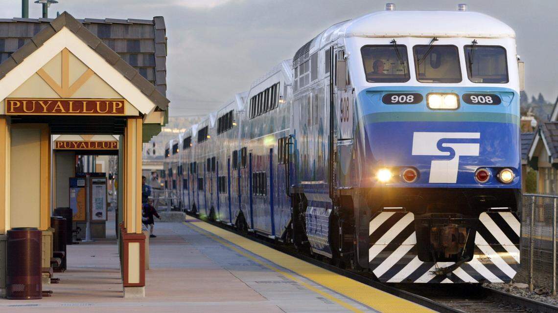 Rider arrested for pulling gun on train near downtown Puyallup