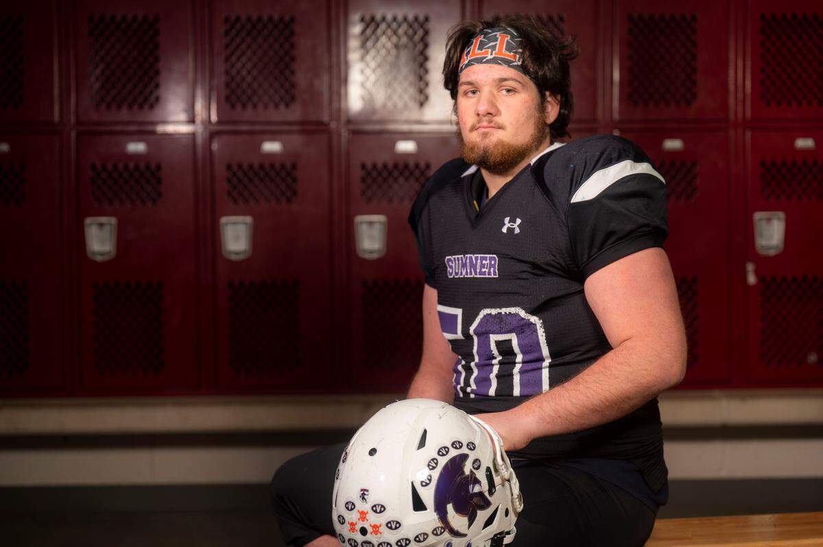 Sumner’s Andrew Tillett photographed at Mount Tahoma High School on Monday, Dec. 20, 2021.