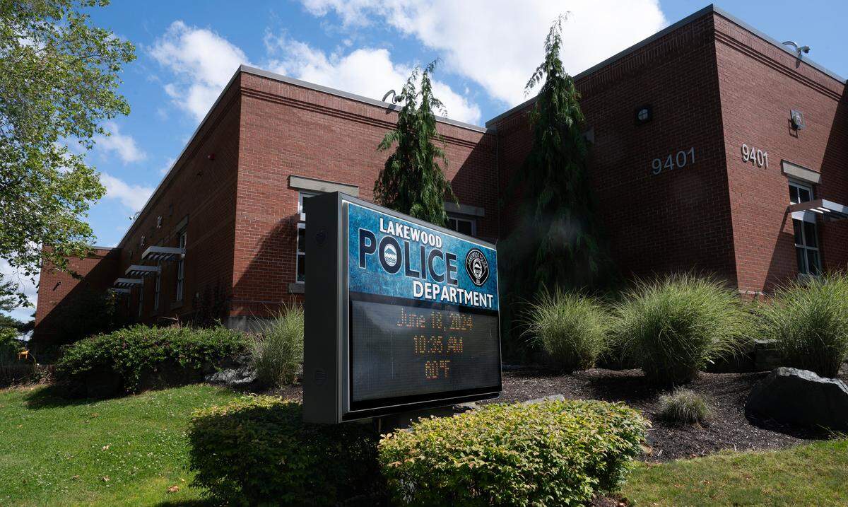 The Lakewood Police Deparment in Lakewood, Washington, shown on Tuesday, June 18, 2024. File Photo