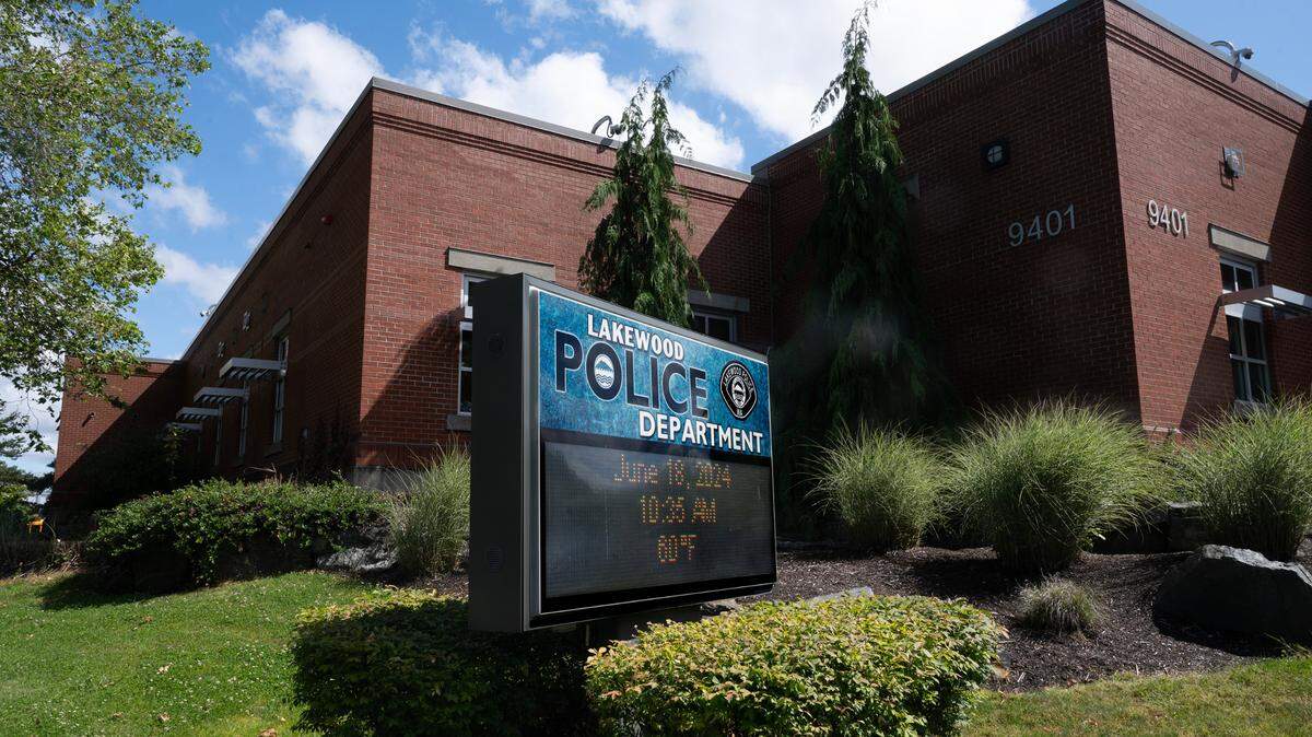 The Lakewood Police Deparment in Lakewood, Washington, shown on Tuesday, June 18, 2024. File Photo