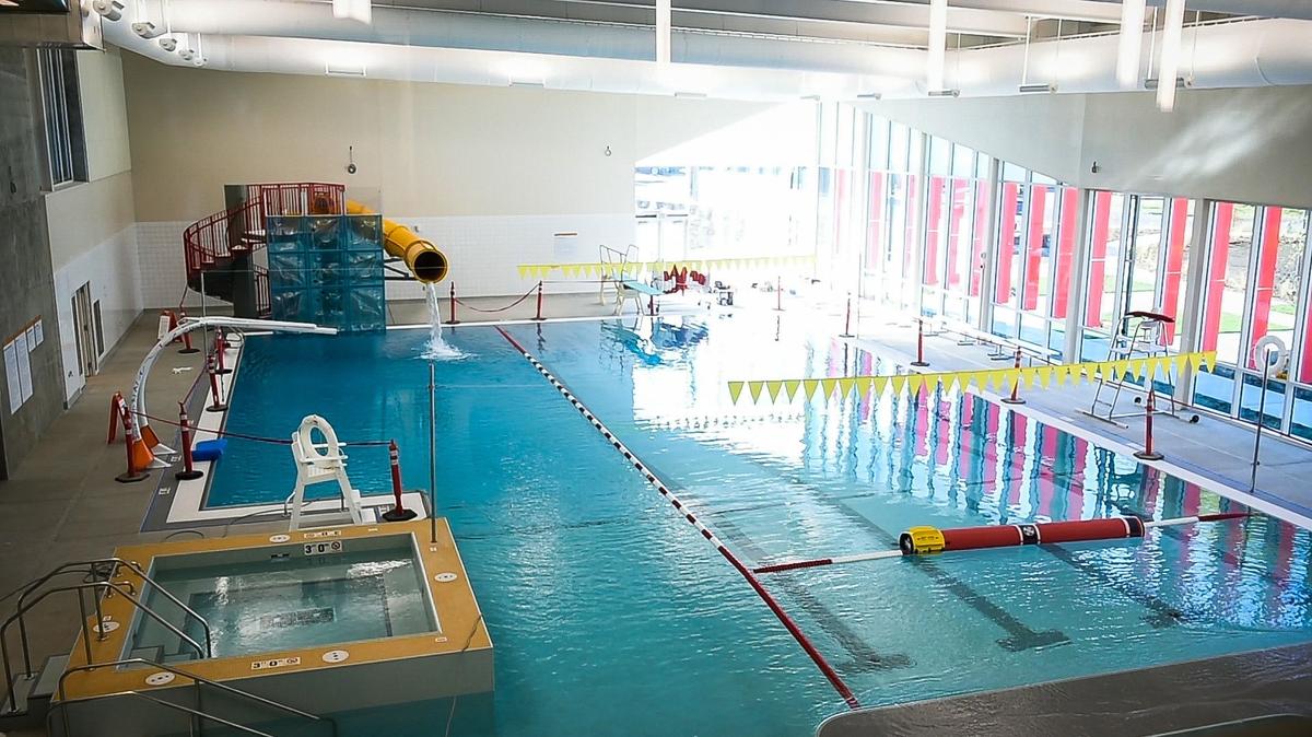 A view of the new aquatic center inside the Eastside Community Center in Tacoma, Wash..