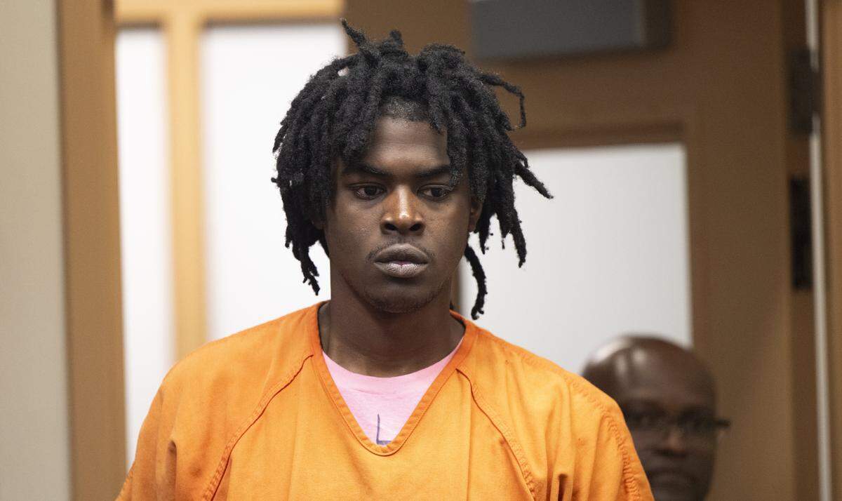 Martice Lawon Ryan, 25, is arraigned on first-degree murder and first-degree assault for the August 6 shooting at MultiCare Allenmore Hospital, in Pierce County Superior Court on Monday, Aug. 11, 2025, in Tacoma, Wash. 