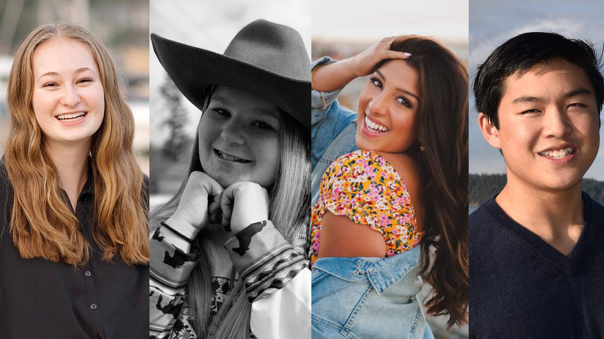 From left, Allison Hagen, Ashley Phillips, Audrey Krishnadasan, Evan Hoang.