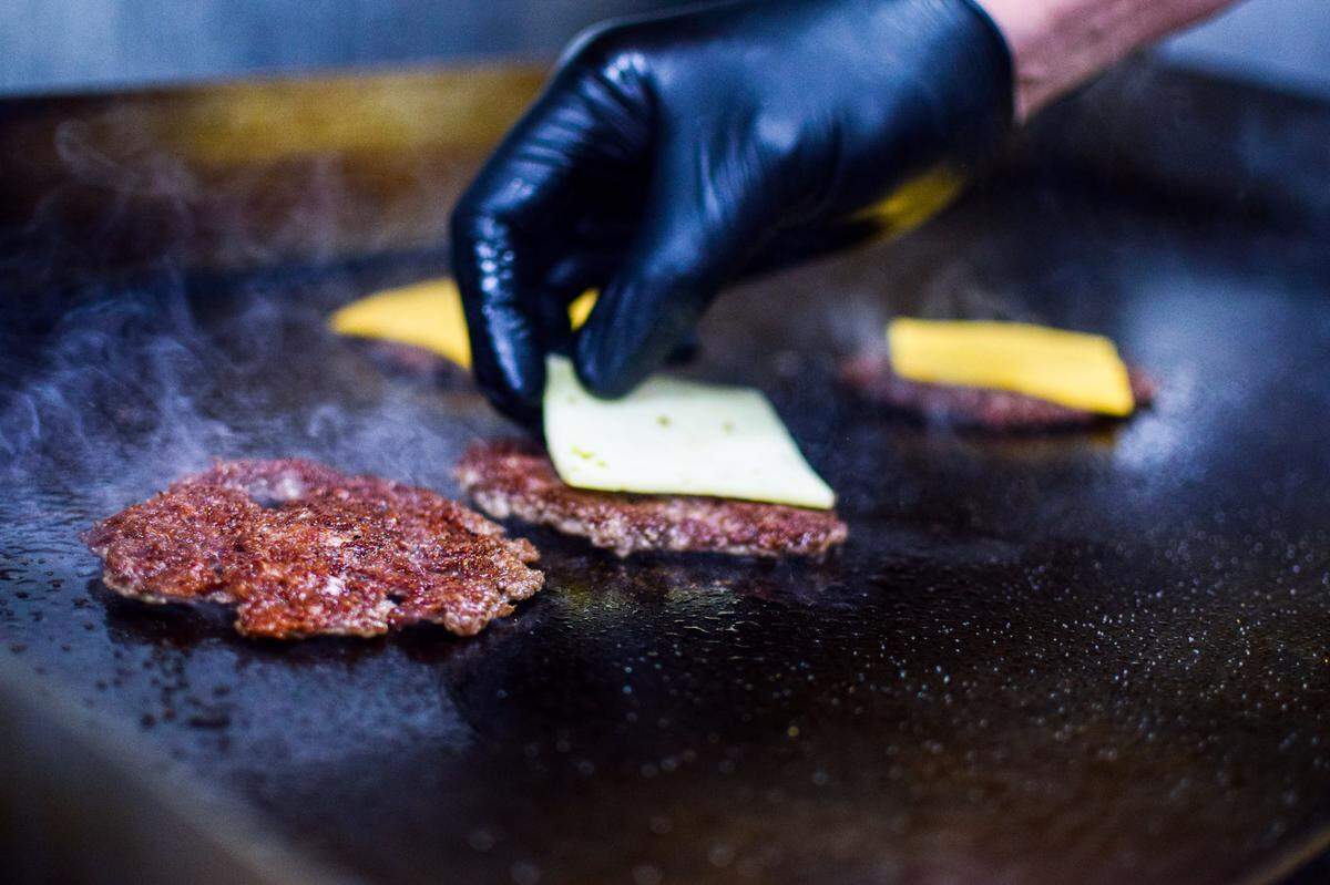 Mageo’s smash style starts with precise 2-ounce balls of beef hand-smashed and sizzled until the edges are crispy. “The secret to the burger is you’re full, but you feel like you could have another one,” said the chef.