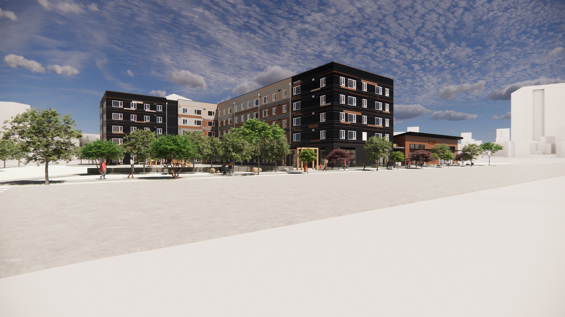 A rendering of the planned 35th & Pacific affordable housing project at 3561 Pacific Ave. in Tacoma.