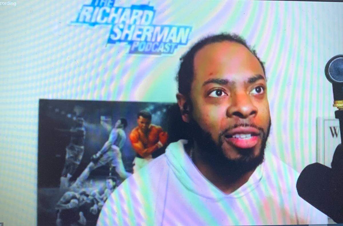 Richard Sherman discussed his time with the Seahawks and the 49ers, Seattle’s current team and starting his broadcasting career on a Zoom online call with reporters Dec. 13, 2022. It was two days before the Seahawks hosted the 49ers in Seattle.