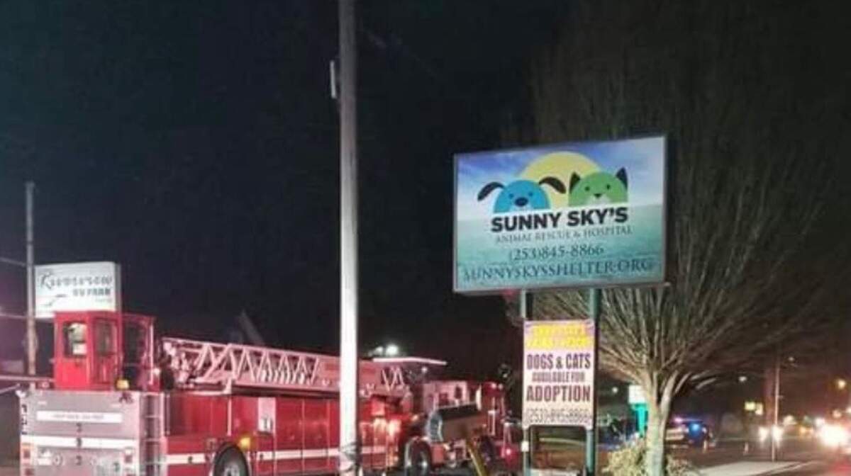 Volunteers were working at Sunny Sky’s Animal Shelter when an electrical panel fire on Jan. 18 sent smoke through the building.