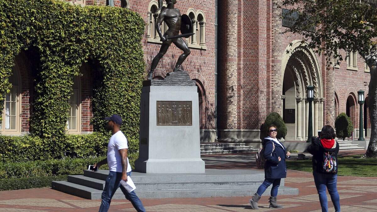 USC is one of many colleges involved in a nationwide college admissions scheme. (AP Photo/Reed Saxon)