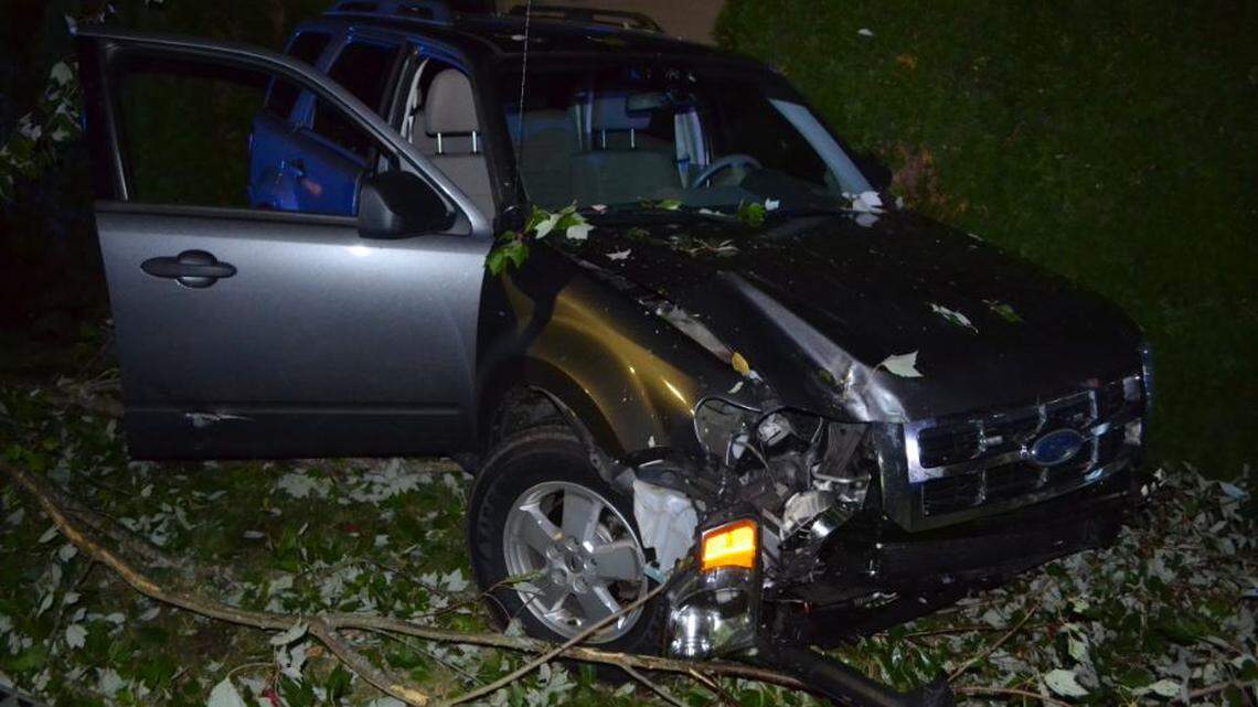 Lakewood police officer Eric Bell was arrested for DUI after crashing his Ford Escape in Gig Harbor on Sept. 23, 2018.