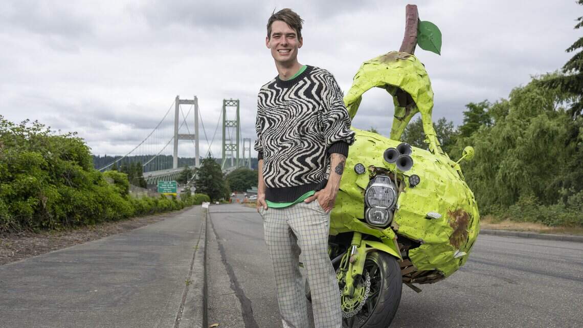 Did you see that pear car around Tacoma? It’s on a cross-country road trip