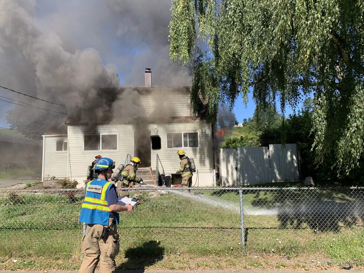 Tacoma Fire Department was called Tuesday morning to the scene of a house fire in the 3400 block of East Portland Avenue. No one was injured.