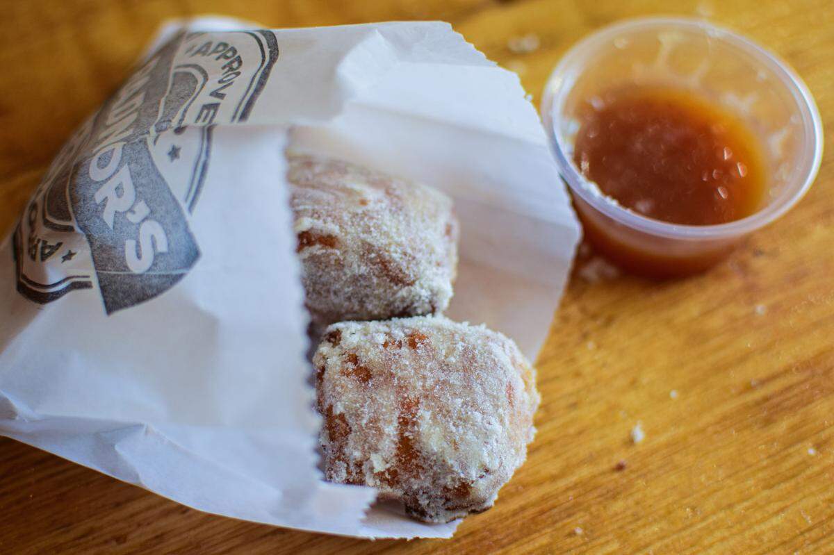 These little beignets will be available day and night, until 1 a.m. Friday-Saturday, along with Bluebeard Coffee and drinks from the Edison Square bar.