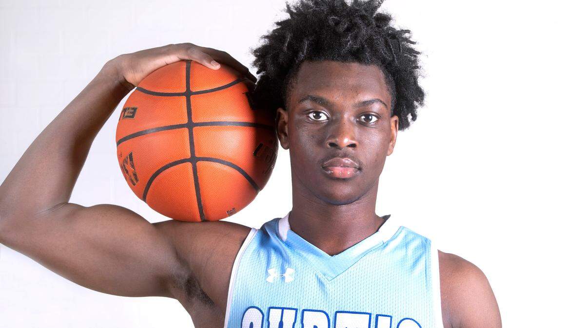 Curtis junior Zoom Diallo is The News Tribune’s All Area Boys Basketball Player of the Year. He is photographed at Curtis High School in University Place, Washington, on Saturday, March 11, 2023.