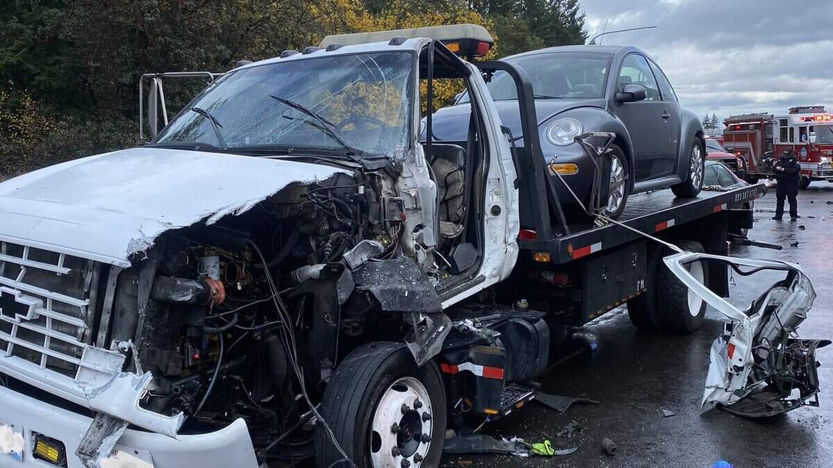 Traffic collision on I5 near JBLM blocks traffic | Tacoma News Tribune