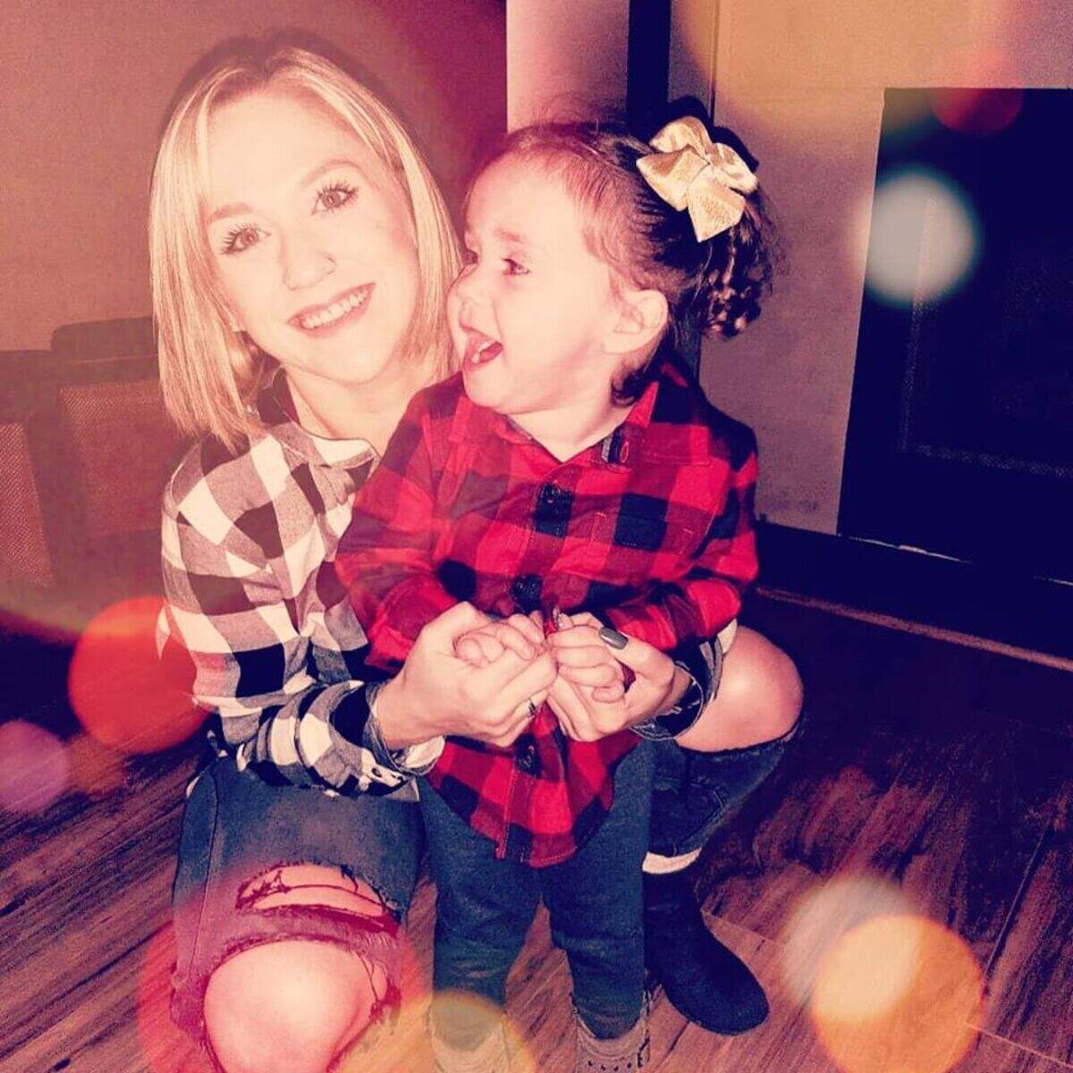 Kelsea Carlson and her daughter.