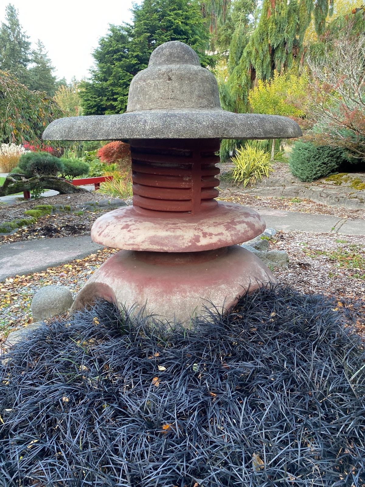 This concrete sculpture in Point Defiance Park’s Japanese garden bears little resemblance to the subject of its intended homage, a stone lantern.