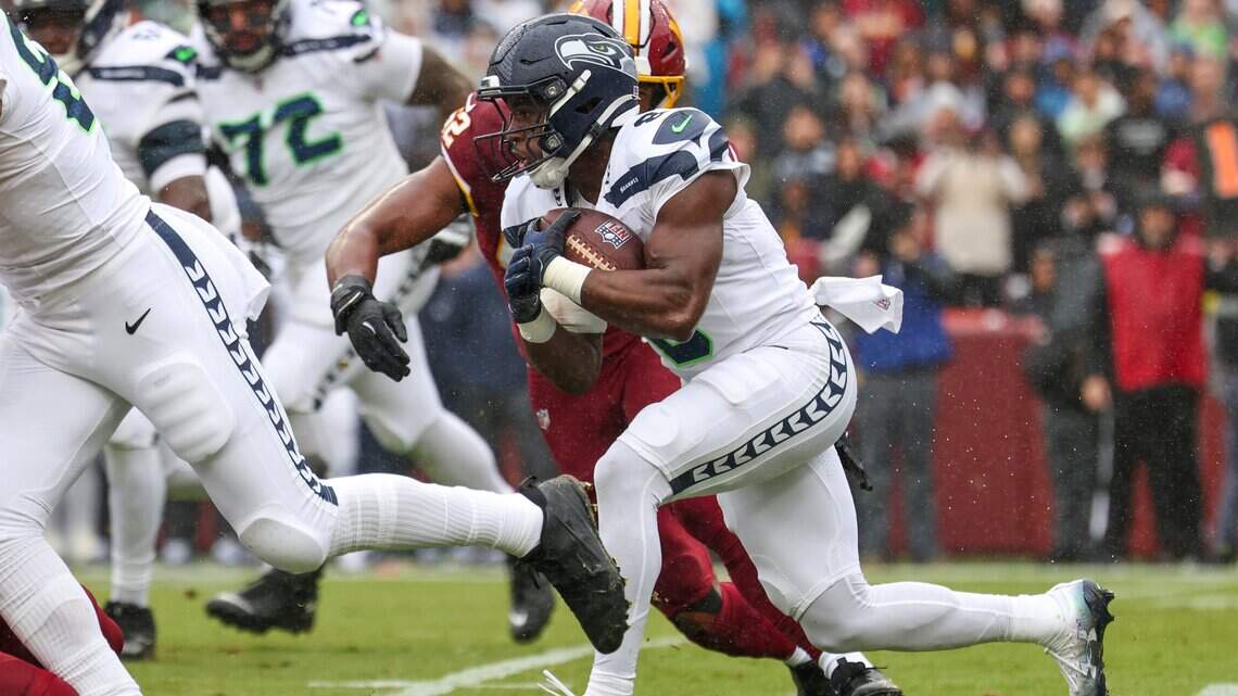 New setback for Seahawks’ Jadarian Price; Love OK; Zach Charbonnet ‘fantastic’