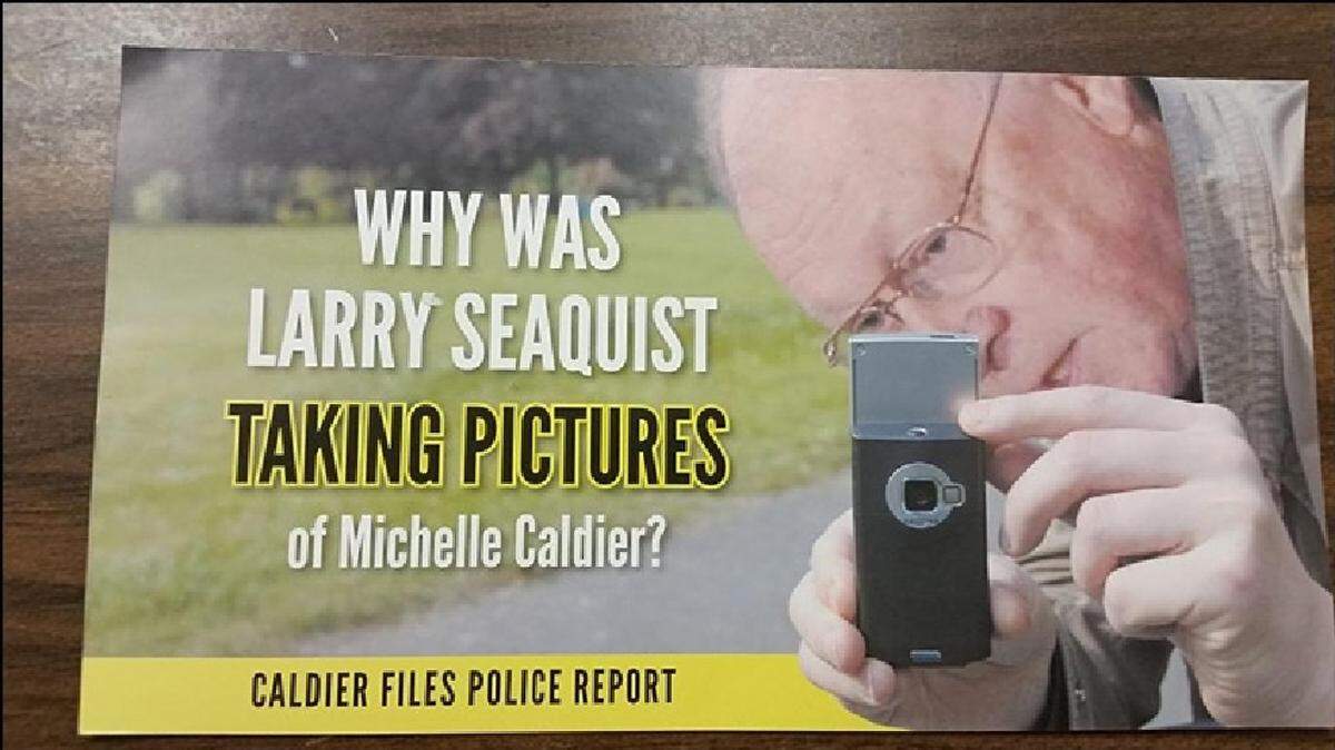 This crudely assembled election mailer from 2014 was at the heart of a libel lawsuit that former state Rep. Larry Seaquist, D-Gig Harbor, pursued against the opponent who defeated him that year, current Rep. Michelle Caldier, R-Port Orchard. The suit recently reached the end of the line when the Washington Supreme Court declined to review Seaquist’s appeal.