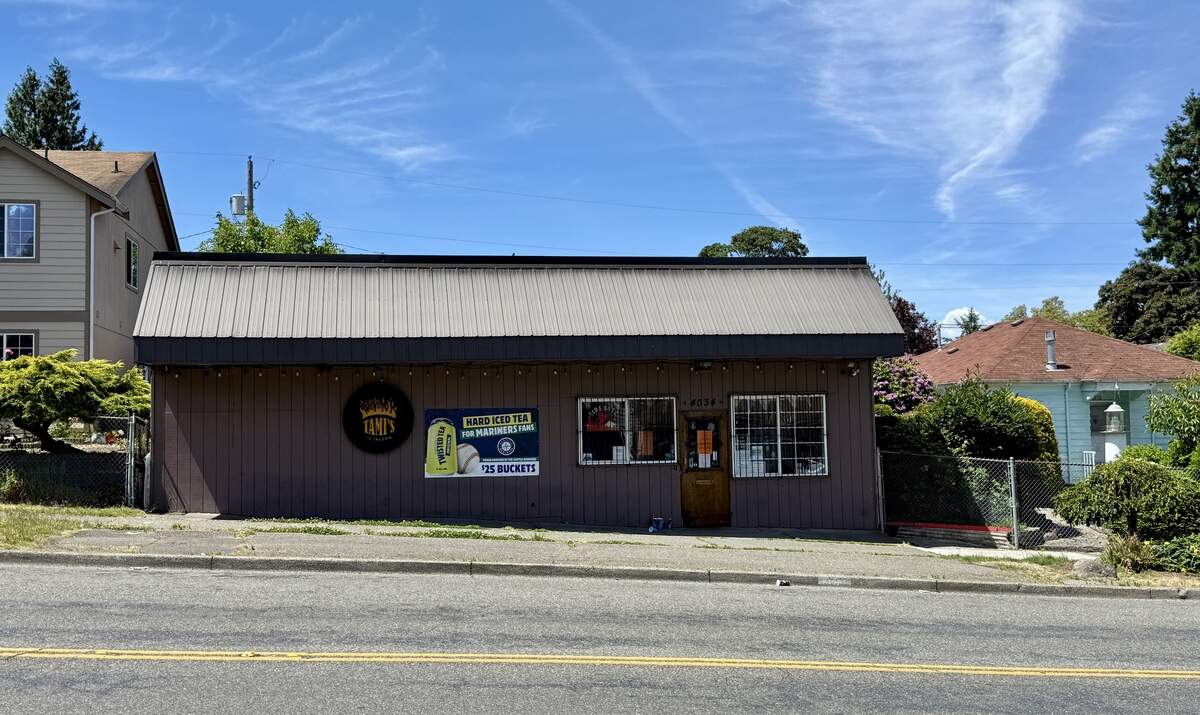 A few blocks south of the main business district of McKinley Hill, Tami’s in Tacoma is surrounded by residential homes. The bar has irked neighbors in the past and drawn the attention of the police and the city, which temporarily revoked the owner’s business license in 2021 after a series of incidents including gunfire.