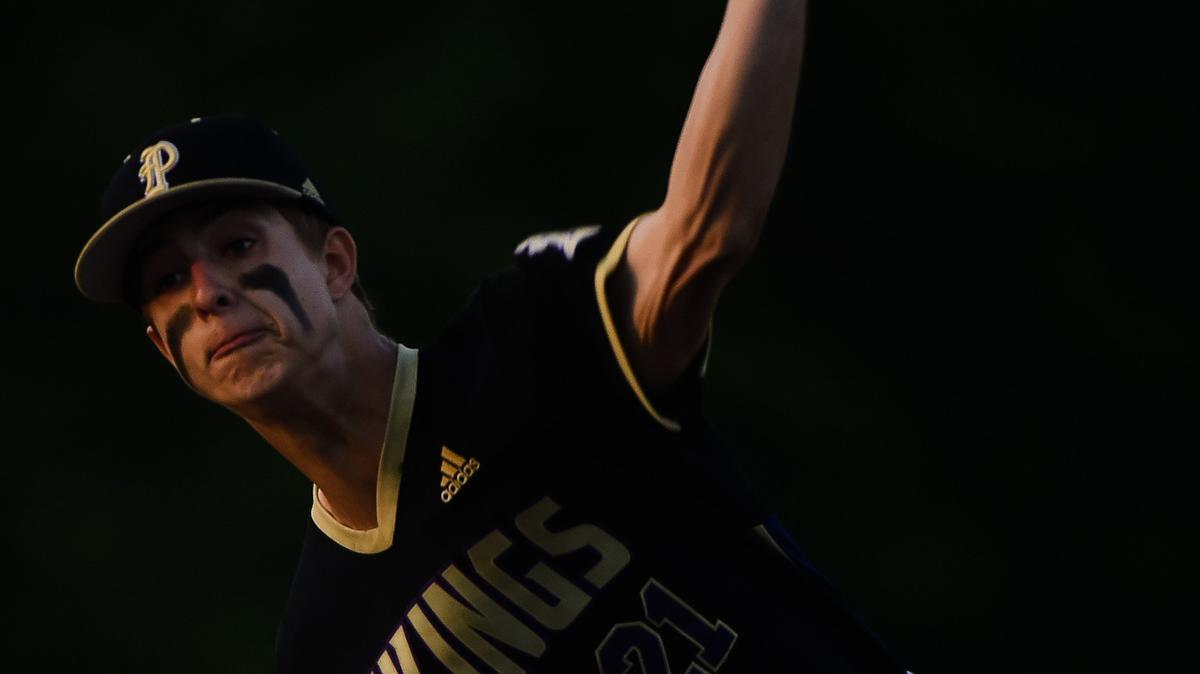Puyallup’s Eli Sevener, seen here in a game on May 11, 2019, has died of “COVID complications,” according to his family.