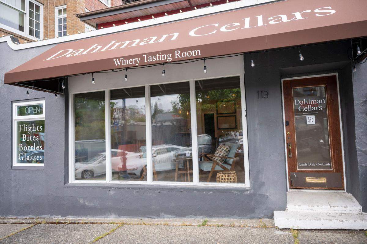 Dahlman Cellars is located at 113 N Tacoma Ave., in Tacoma, Wash.