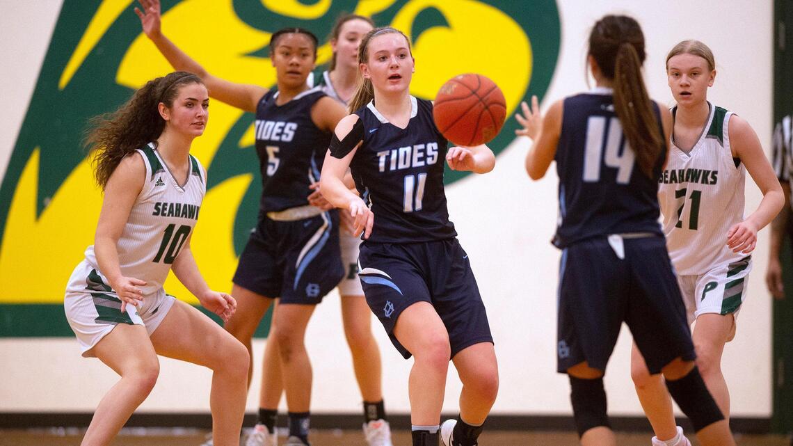 Gig Harbor girls pick apart Peninsula zone in 37-34 win
