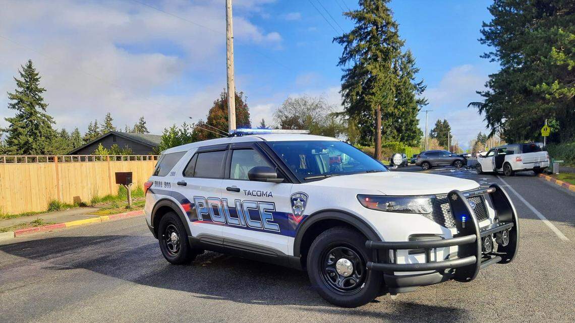 A 64-year-old woman who was killed April 12 after she drove into oncoming traffic on South Yakima Avenue was identified Monday by the Pierce County medical examiner.