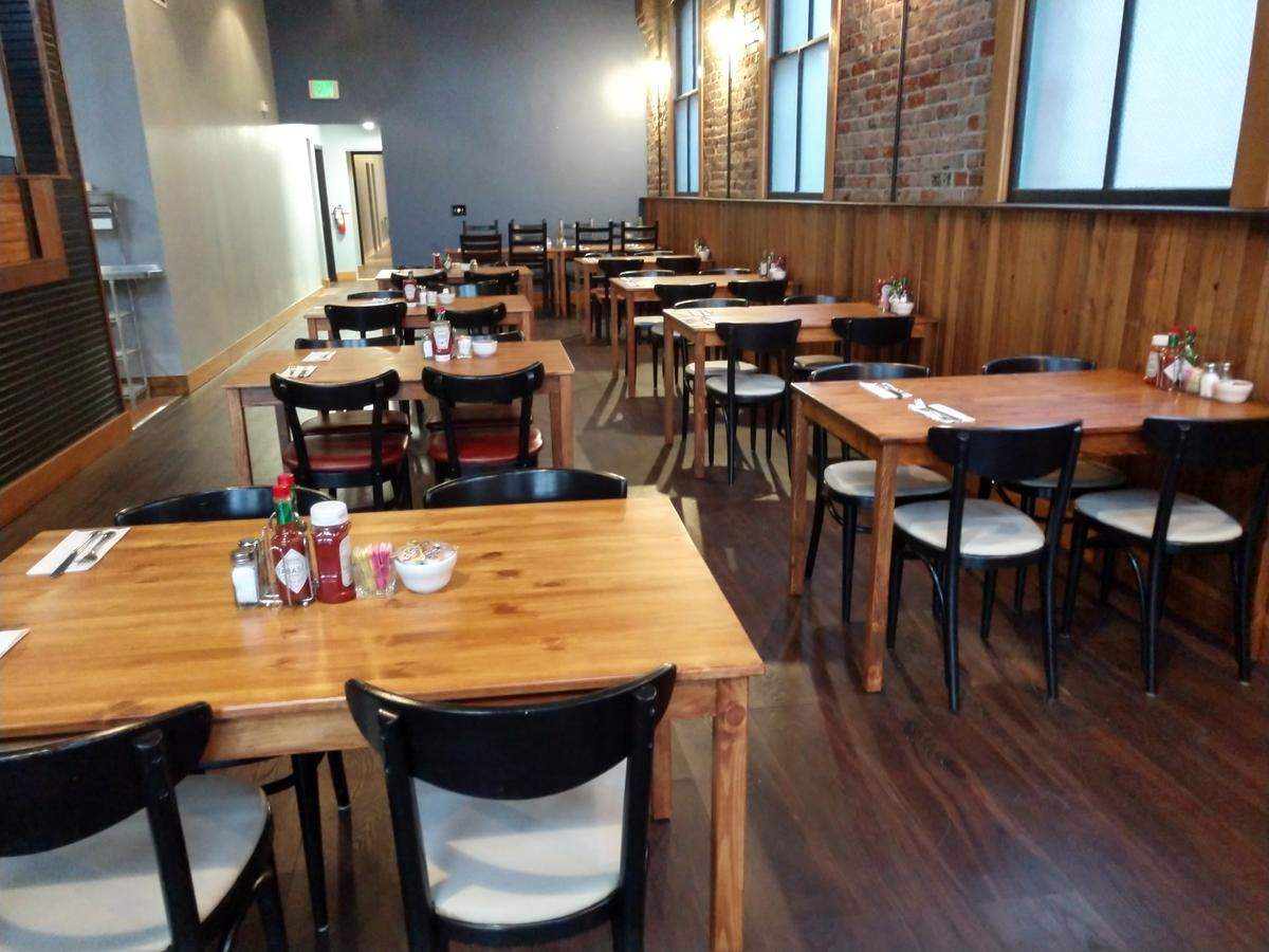 The dining room of West Pioneer Grill.