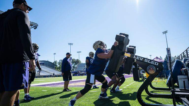 Photos: Huskies hit the field for day four of Fall practice