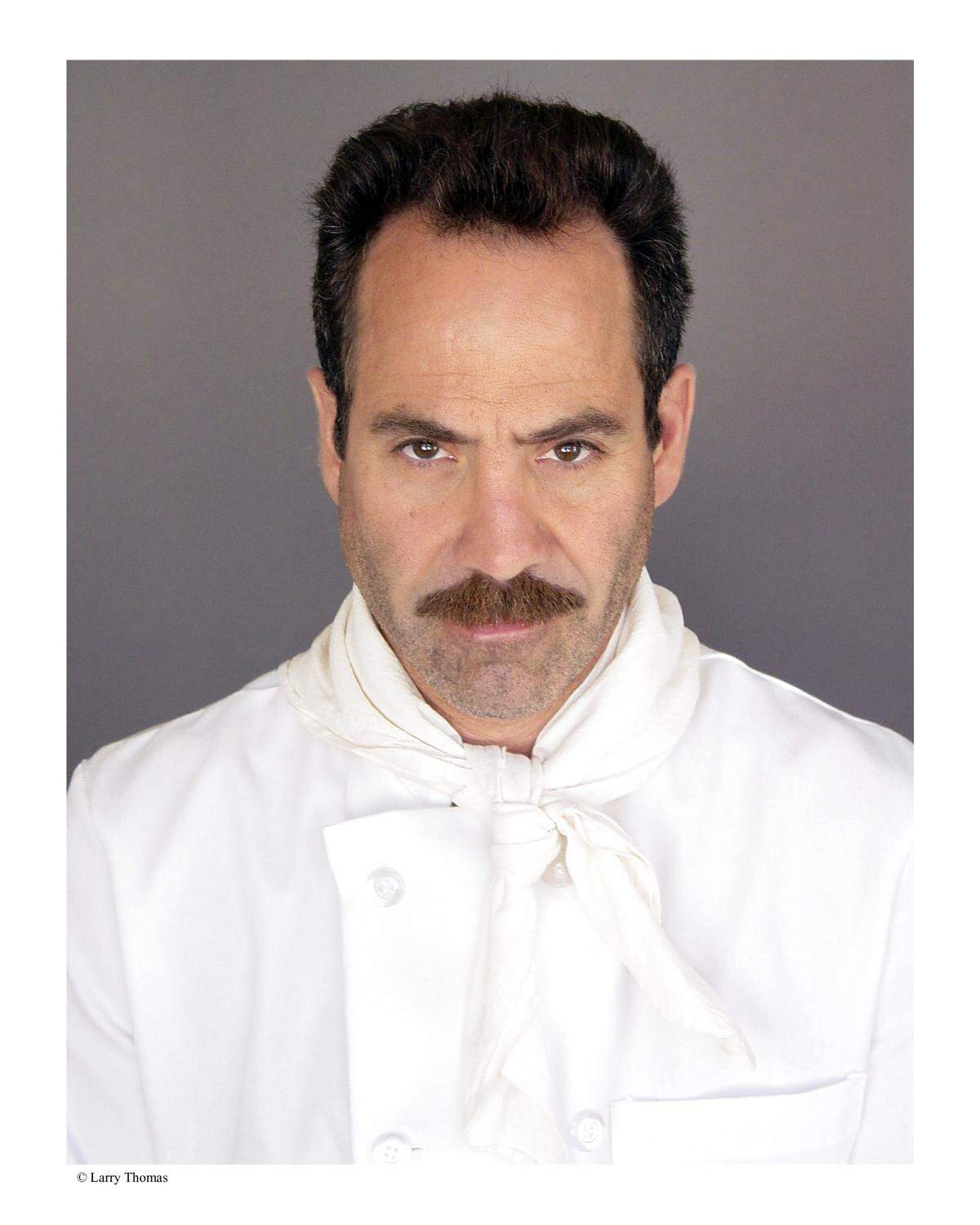Larry Thomas in character as Soup Nazi from “Seinfeld.”