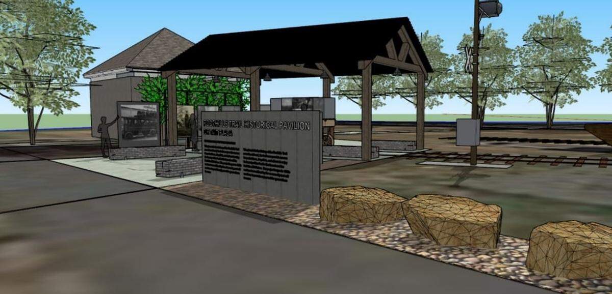 The Foothills Trail Historical Pavilion - Dr. Tait Plaza is expected to be built in fall 2023 behind Wally’s Drive-In at 282 Hwy 410.