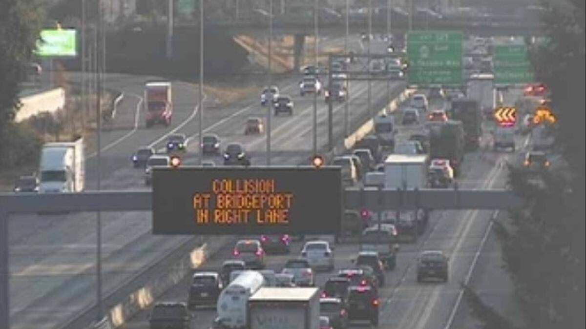 A collision on I-5 in Lakewood is being investigated Thursday morning.