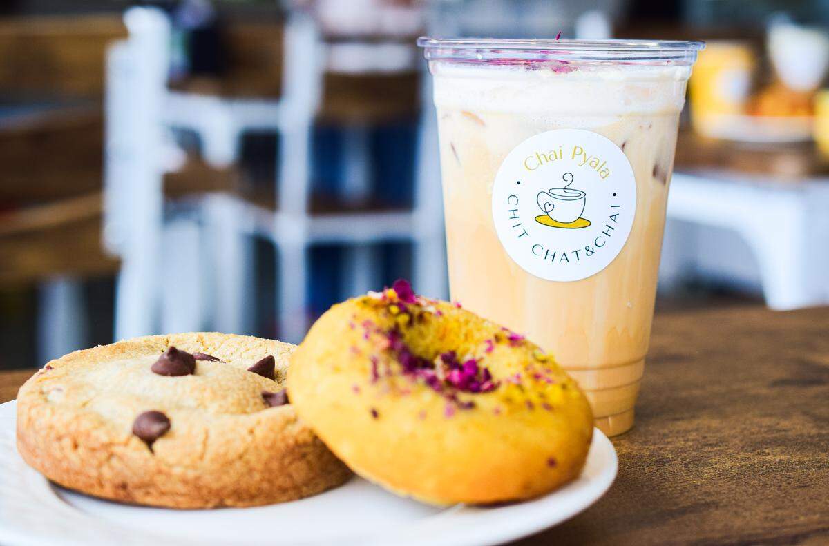Chai Pyala serves authentic Indian chai and housemade baked goods at 3810 Steilacoom Blvd. SW in Lakewood. Favorites include the gulab jamun latte and doughnut, as well as the masala-spiced “deep-dish” chocolate chip cookie.