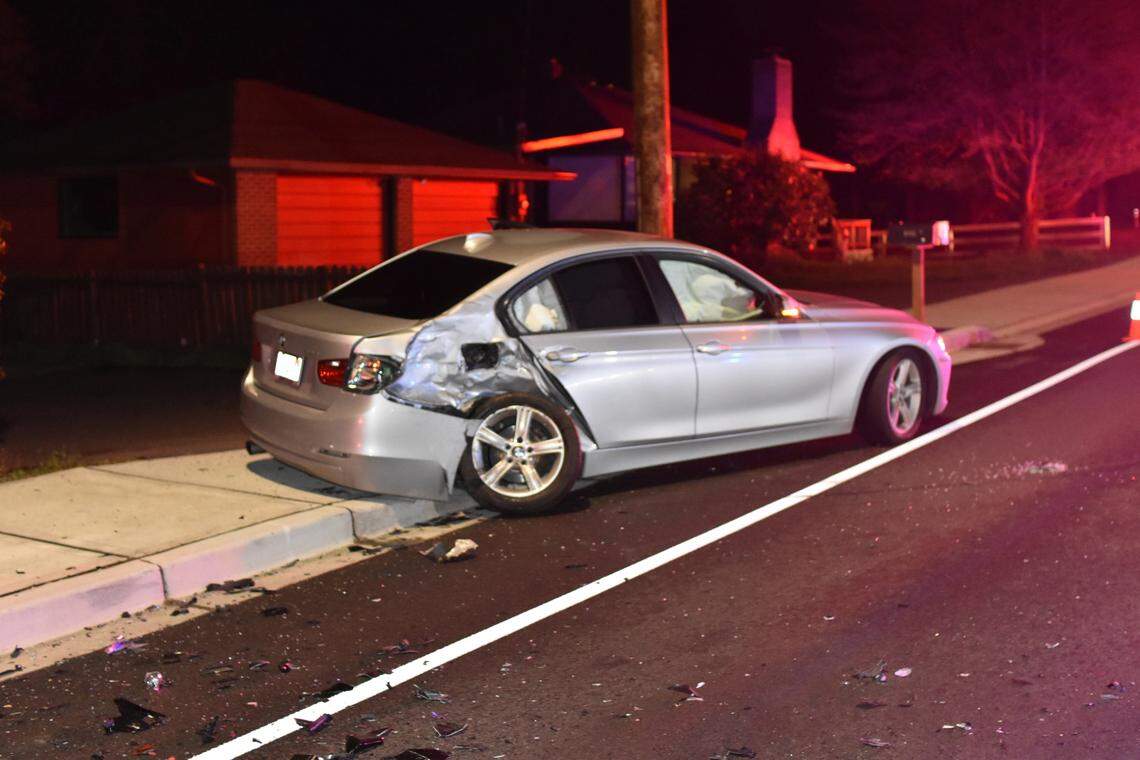A motorcycle rider crashed into a car April 8 on Canyon Road East in the Summit area. The rider was transported to a local hospital, where he later died.