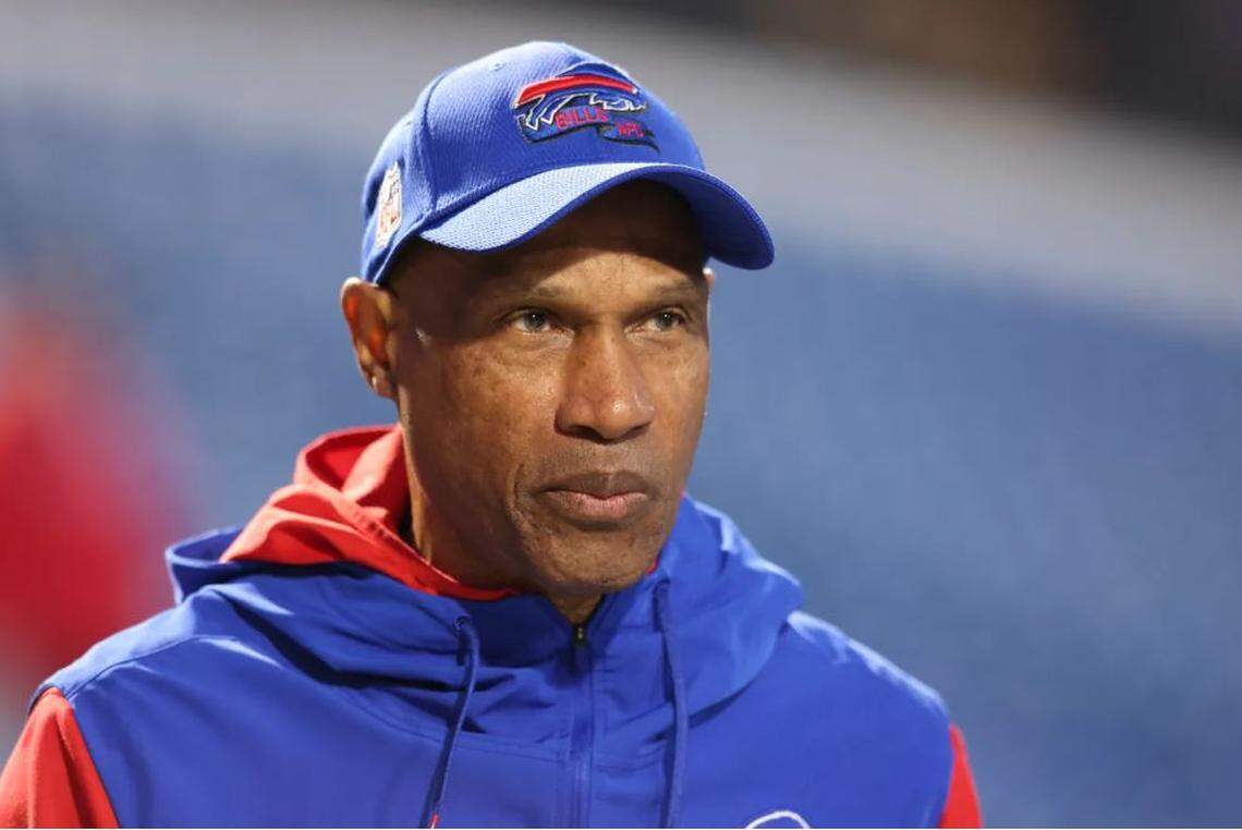 The Seahawks hired former Buffalo Bills defensive coordinator and Minnesota Vikings head coach Leslie Frazier to be Seattle’s assistant head coach to new head coach Mike Macdonald on Feb. 2, 2024.