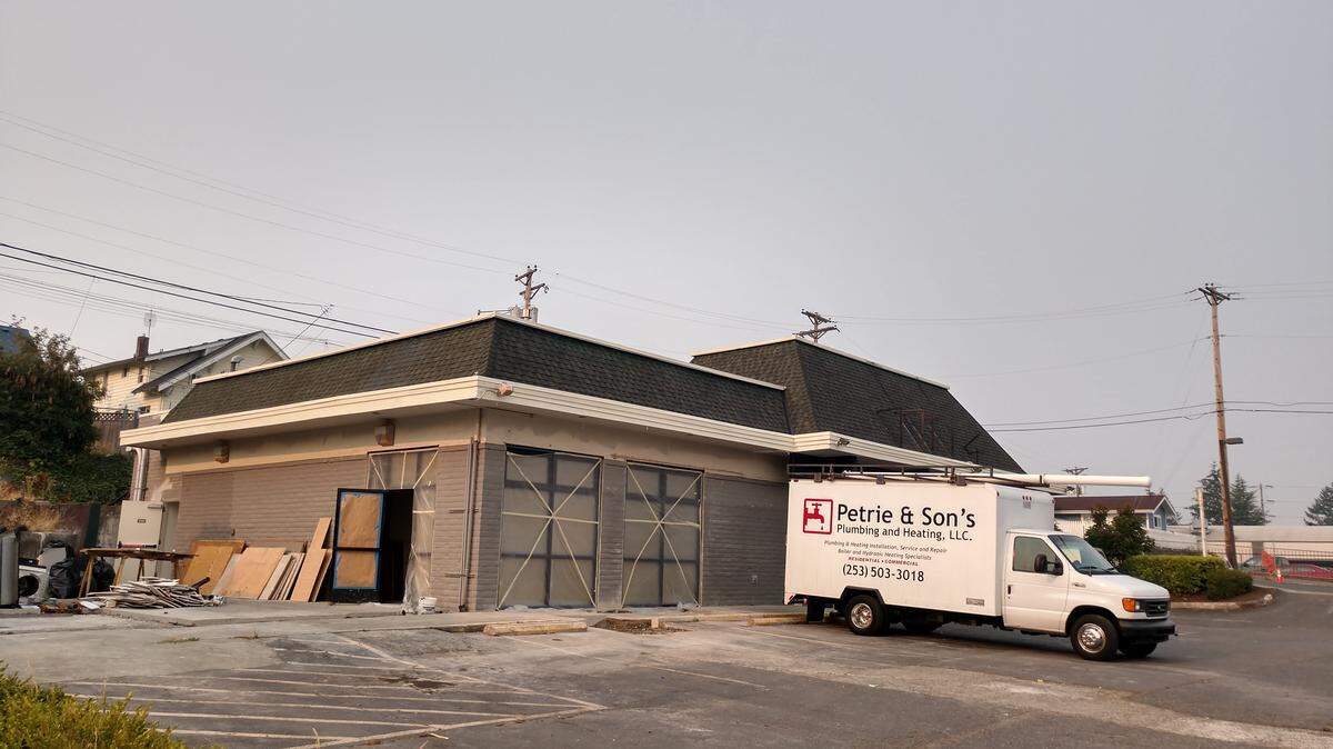 Beer Star Tacoma under construction in the Sixth Avenue neighborhood in Tacoma.