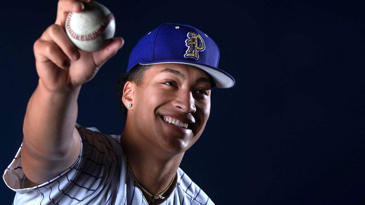 Puyallup senior pitcher Mason Pike is The News Tribune’s All-Area Baseball Player of the Year. He is shown at New Level 360 training facility in Puyallyup, Washington, on Tuesday, June 4, 2024.