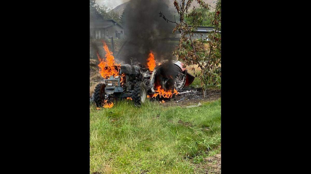 A helicopter struck power lines before crashing onto a 19-year-old driving a tractor at orchards on July 6, 2022, near Orondo, Washington. The machines burst into flames after the crash.