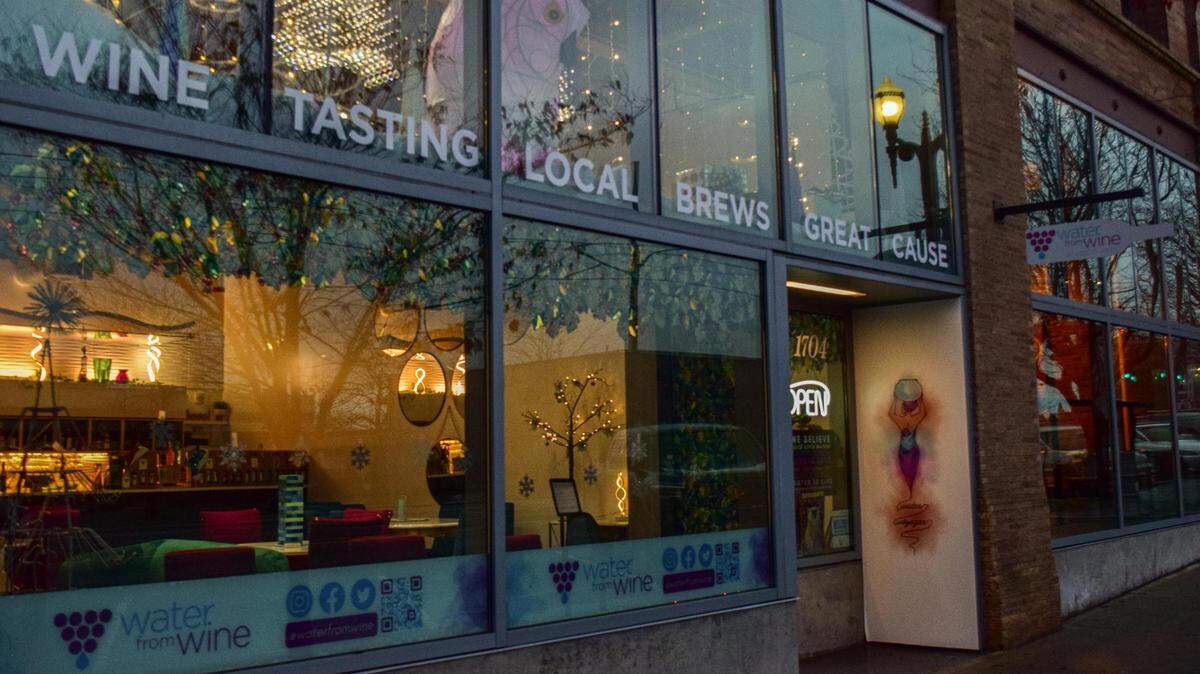 Water from Wine opened a downtown Tacoma tasting room at 1704 Pacific Ave. The nonprofit Washington state winery works with other nonprofits to support clean water projects around the world.
