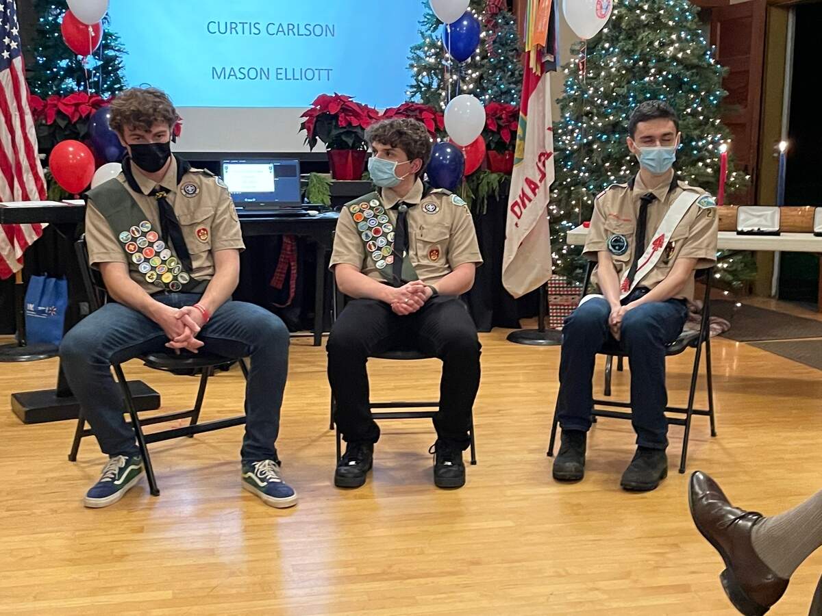 Left to right: Max Walker, Curtis Carlson, Mason Elliott