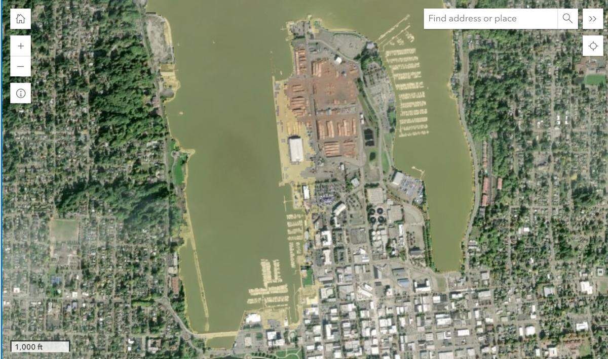Olympia’s marinas, its port and some of the city’s downtown blocks are in the tsunami hazard zone.