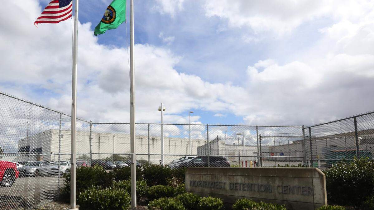 Exterior of the Northwest Detention Center in Tacoma