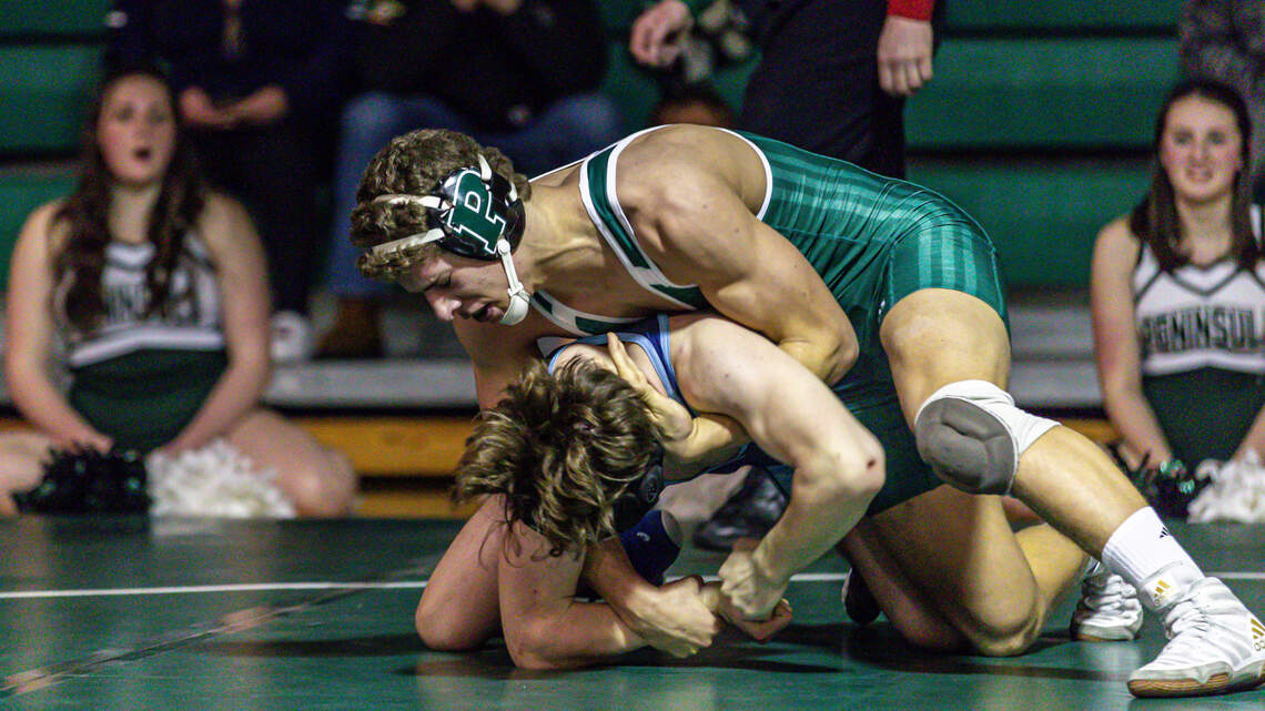 Peninsula’s Luke Golden continues hard work on and off wrestling mat