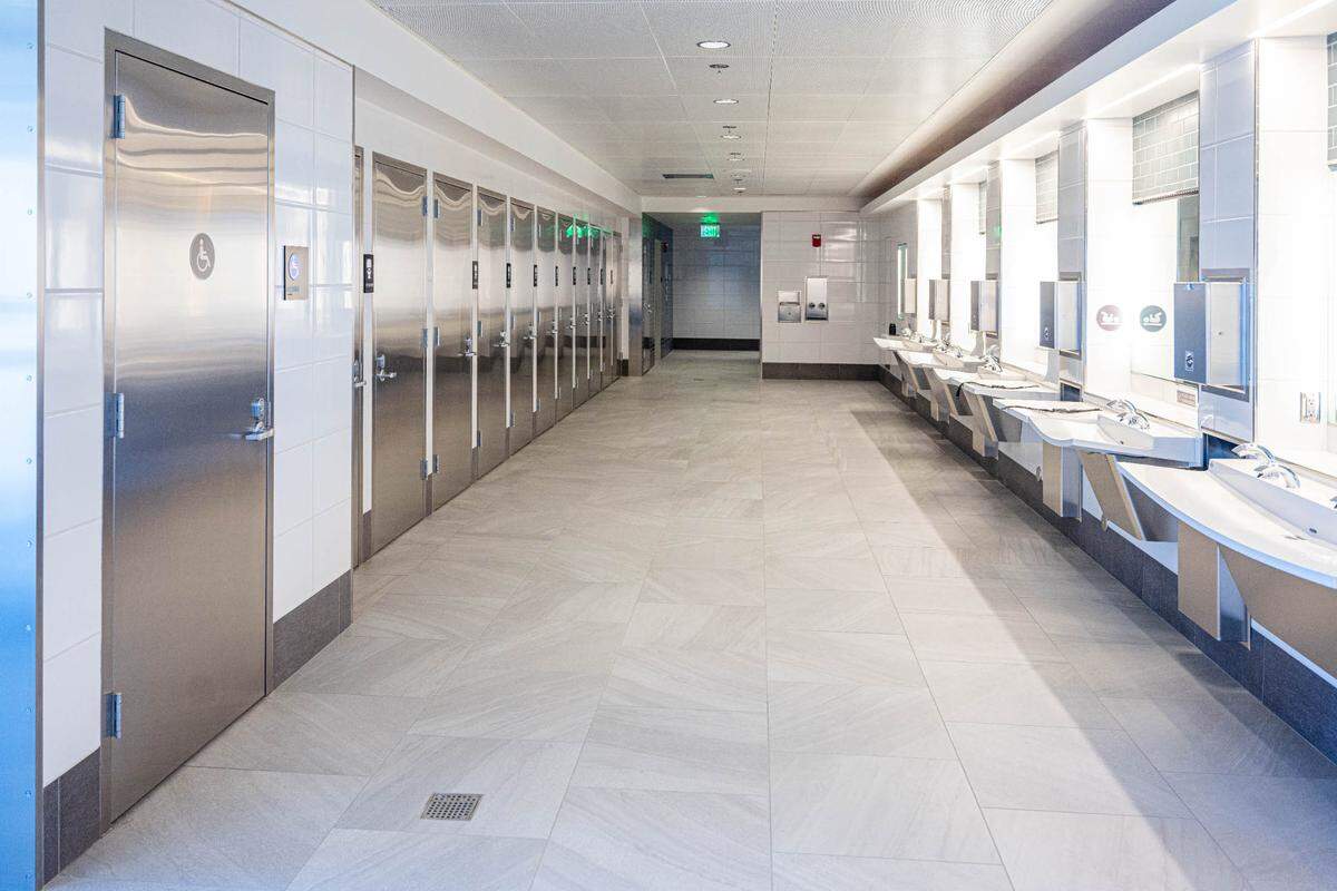 The all-gender bathroom is part of Sea-Tac Airport’s larger Restroom Renovation project.
