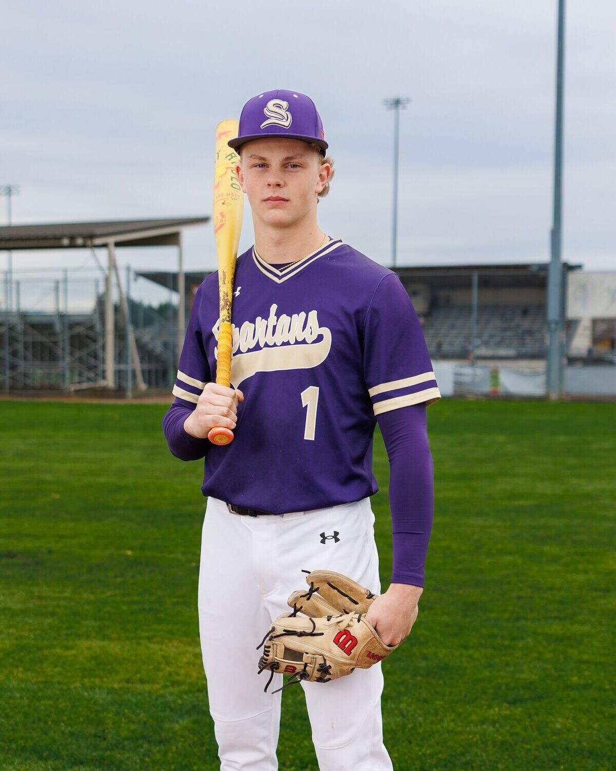Sumner High School pitcher and outfielder Wyatt Plyler is The News Tribune’s 2026 All-Area player of the year, after leading the the Spartans to the Class 4A state title.