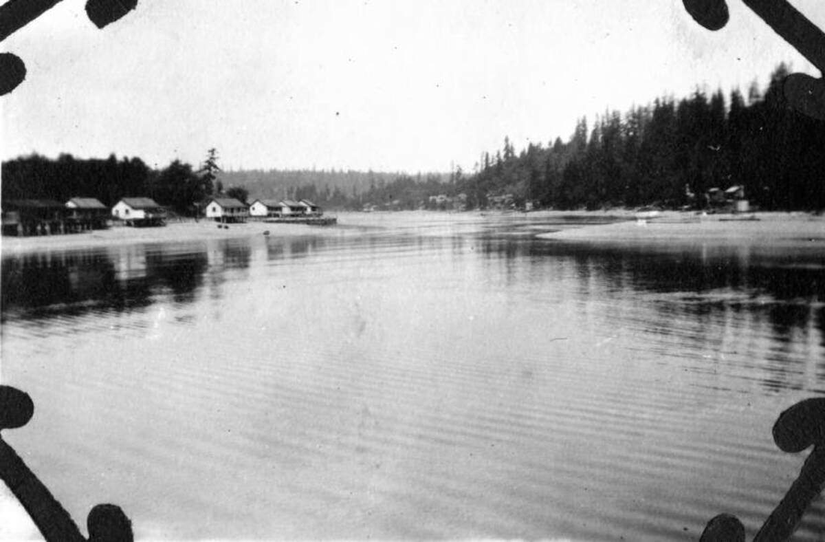 The entrance to Gig Harbor circa 1921.